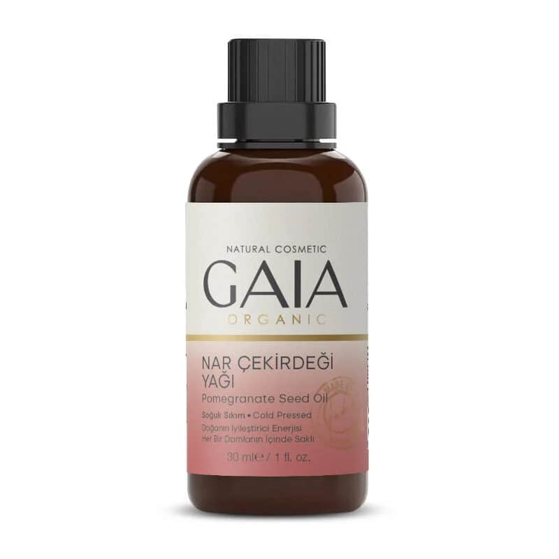 Gaia Organic زيت بذور الرمان العضوي المعصور على البارد من جايا، 30 مل نقي وطبيعي