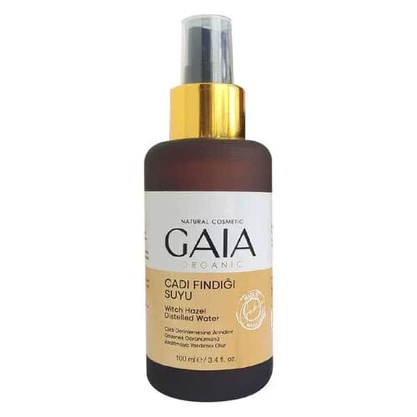 Gaia Organic ماء بندق الساحرة العضوي من جايا 100 مل من تونر البشرة الطبيعي