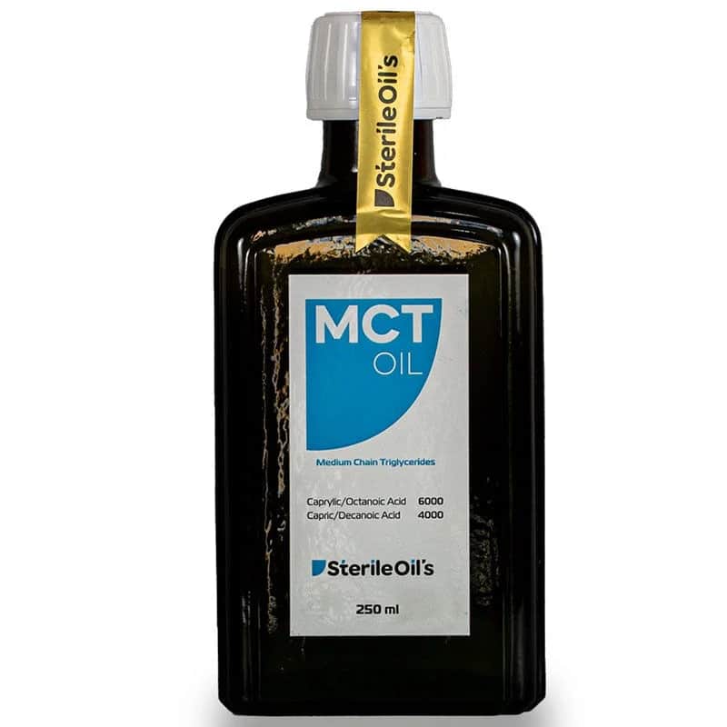 Sterile Oils زيت جوز الهند إم سي تي من شركة سترايل أويلز، 250 مل نقي ومتعدد الاستخدامات