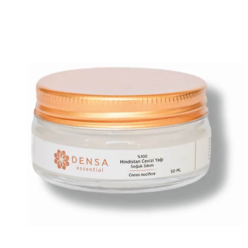 Densa Essential زيت جوز الهند المعصور على البارد من دينسا، ٥٠ مل عضوي ونقي