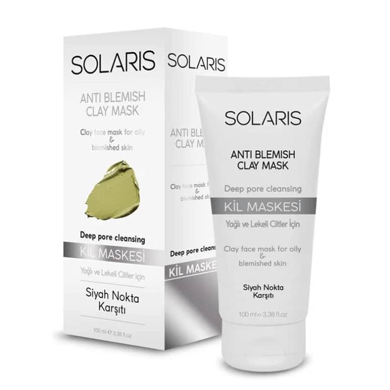 Solaris قناع الطين سولاريس للبشرة الدهنية والمعرضة للعيوب 100 مل
