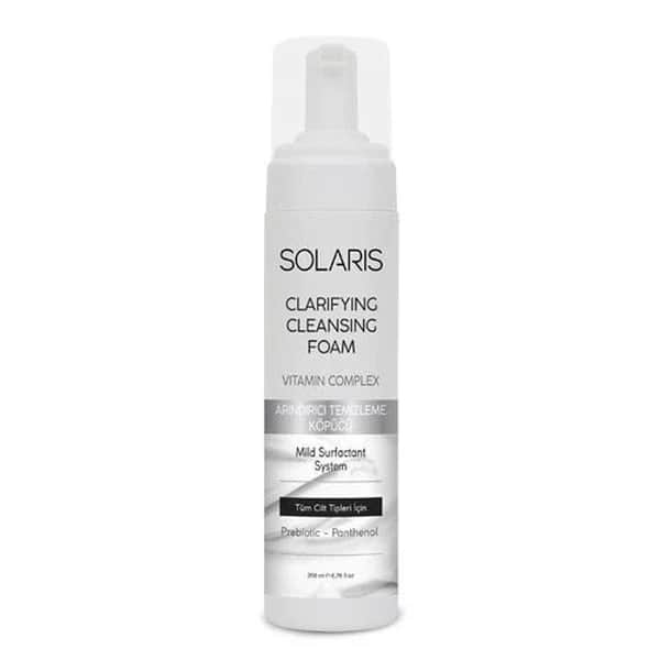 Solaris Purifying Facial Cleansing Foam - 200ml Gentle Cleanser