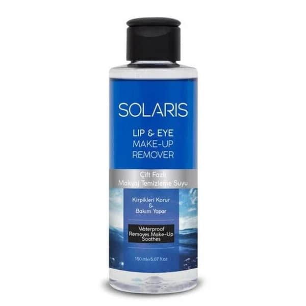 Solaris مزيل مكياج العيون سولاريس ثنائي المرحلة 150 مل لطيف وفعال