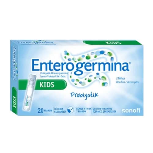 Enterogermina غذاء مكمل غذائي للأطفال من إنتروجيرمينا 100 مل (5 مل × 20 قارورة)