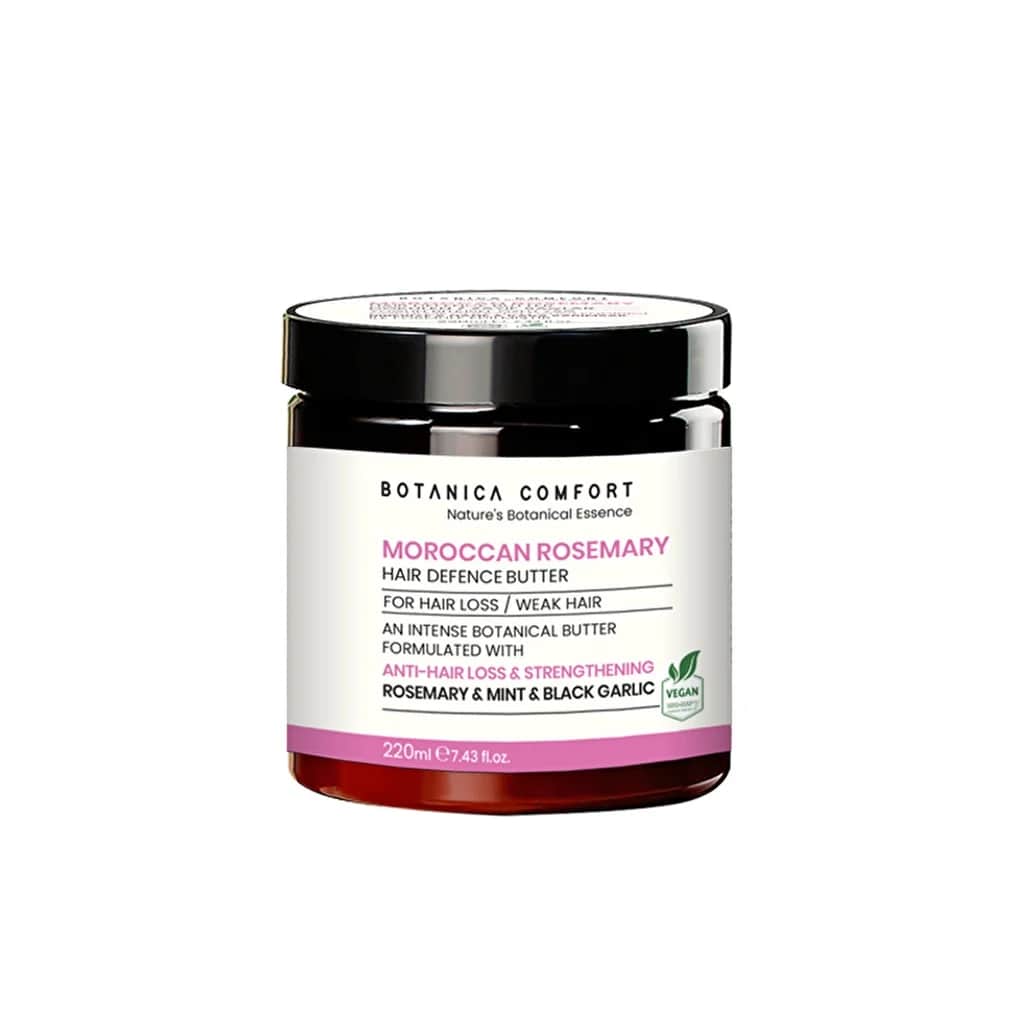 Botanica Comfort زبدة بوتانيكا كومفورت المغربية للعناية بالشعر وإكليل الجبل 220 مل