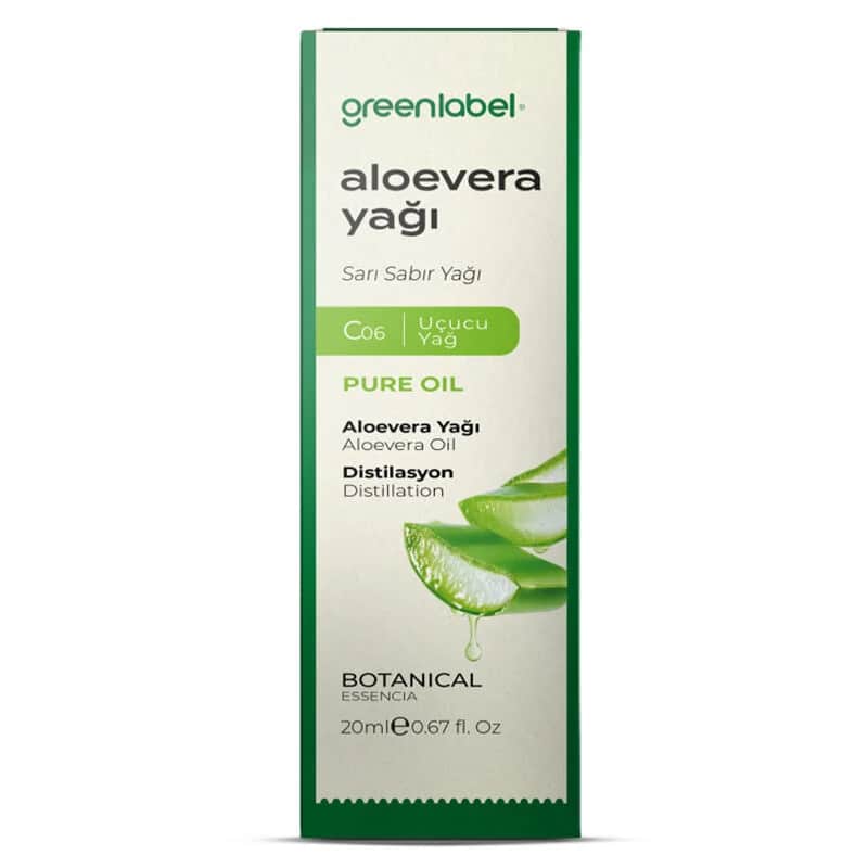Greenlabel زيت الصبار العضوي من جرين ليبل ٢٠ مل ترطيب البشرة والعناية بها