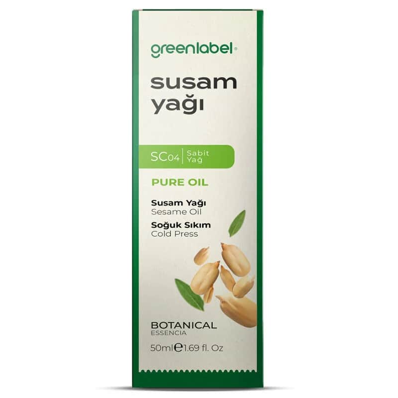 Greenlabel زيت السمسم النقي من جرين ليبل ٥٠ مل زيت طهي طبيعي