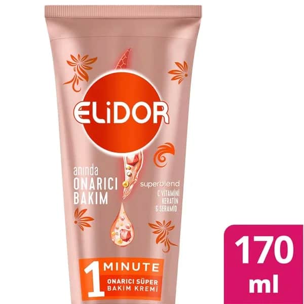 Elidor بلسم إيليدور سوبر لإصلاح الشعر في دقيقة واحدة 170 مل