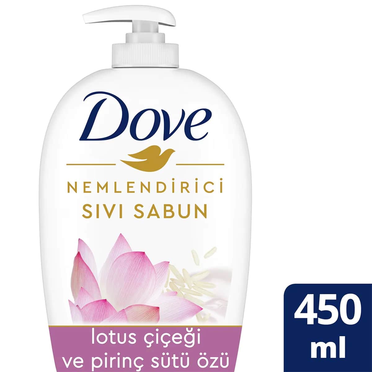 Dove Moisturizing Liquid Soap Lotus Flower & Rice Milk Extract 450 ml