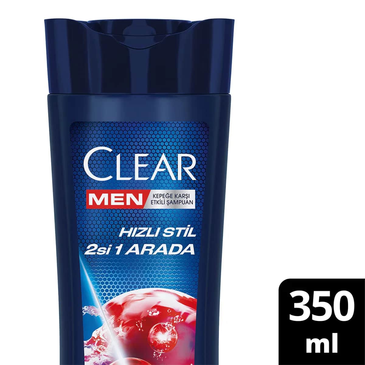 Clear شامبو كلير مين المضاد للقشرة، تصفيف سريع 2 في 1، سهل التشكيل، 350 مل