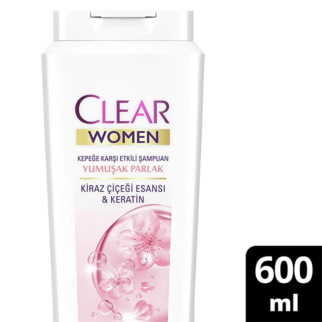 Clear شامبو كلير للنساء للشعر الناعم واللامع 600 مل
