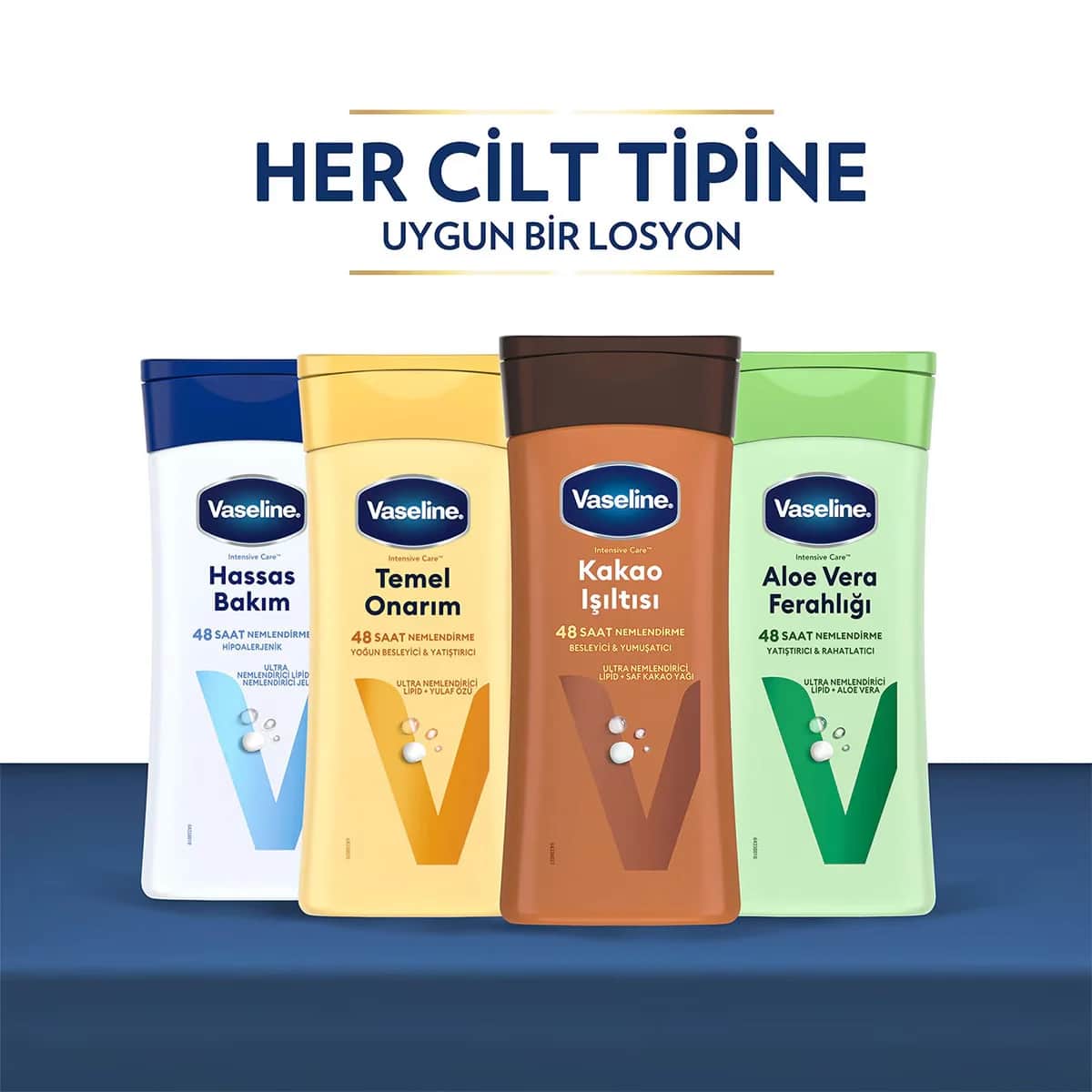 Vaseline لوشن فازلين للجسم للعناية بالبشرة الجافة والجافة جدًا والحساسة 200 مل