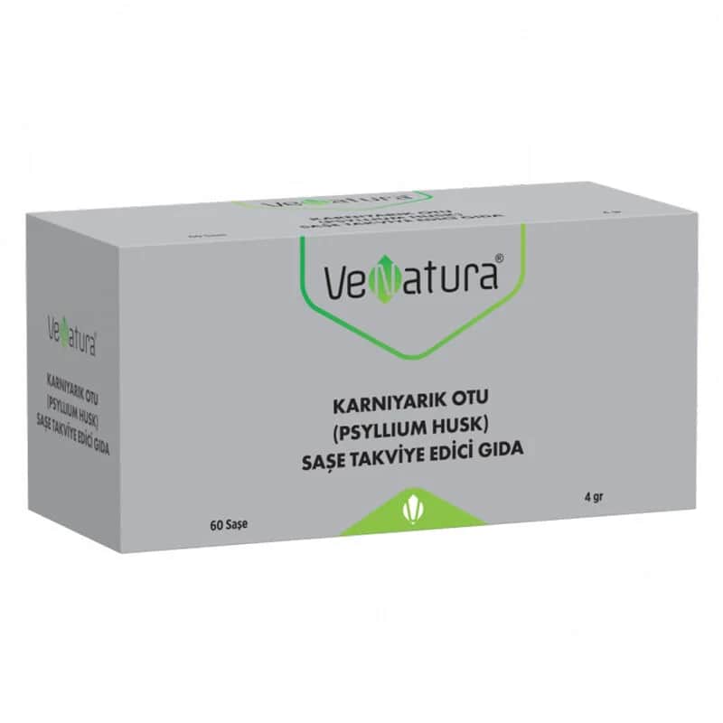 VeNatura مكمل غذائي فيناتورا بلاك سيلليوم (قشر سيلليوم) 60 كيسًا