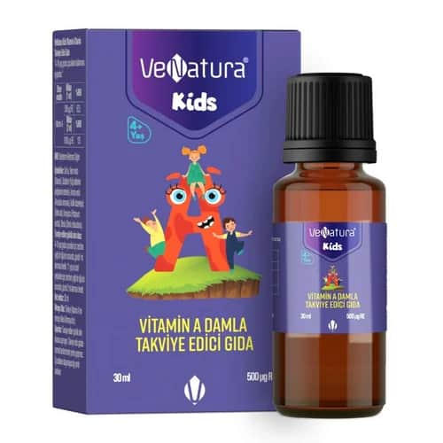 VeNatura قطرات فيتامين أ للأطفال من فيناتورا، غذاء مكمل غذائي، 30 مل