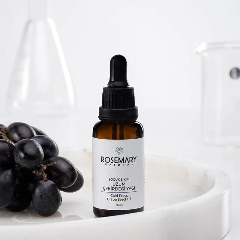 Rosemary Natural زيت بذور العنب الطبيعي المعصور على البارد من إكليل الجبل 30 مل
