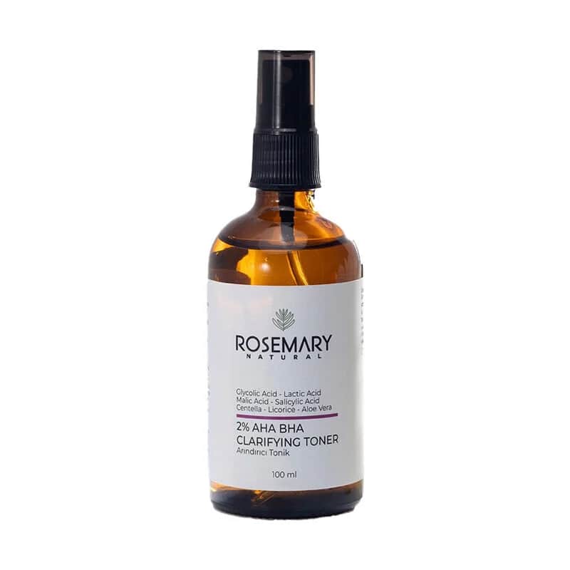 Rosemary Natural تونيك منقي طبيعي من الروزماري يحتوي على 2% حمض ألفا هيدروكسي بيتا هيدروكسي، 100 مل