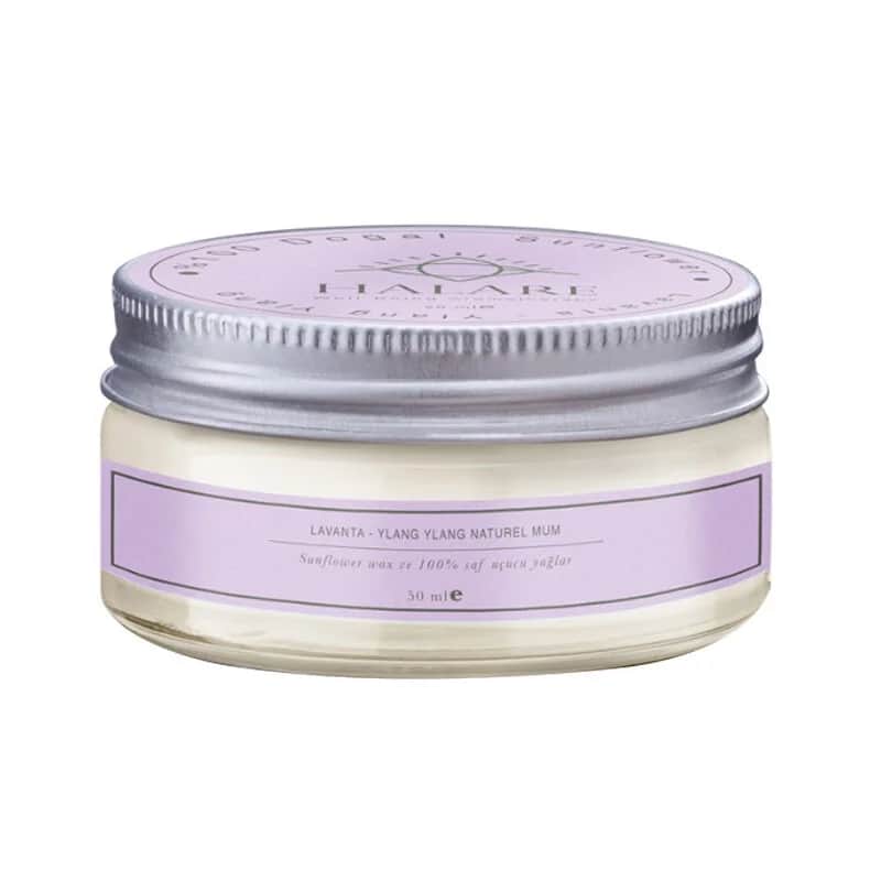 Halare Aromatherapy شمعة هالاري للعلاج العطري برائحة اللافندر واليلانغ واليلانغ 50 مل