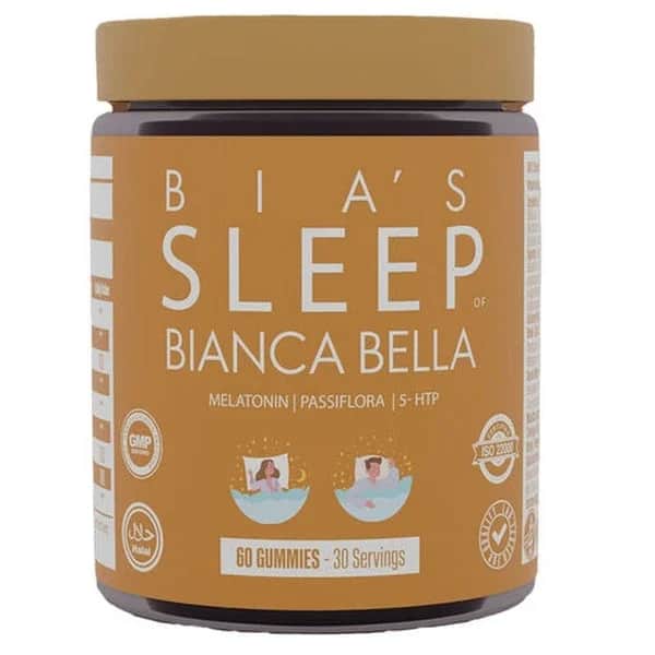 Bianca Bella حلوى بيانكا بيلا للنوم 60 قطعة من فيتامينات الميلاتونين