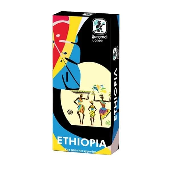 Bongardi Coffee كبسولات القهوة الإثيوبية بونجاردي 10 كبسولات نسبرسو، رائحة غنية