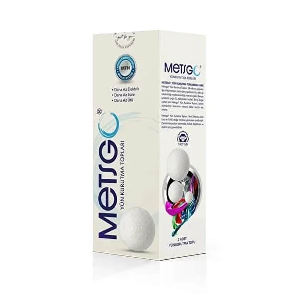 Metsgo كرة تجفيف الصوف من ميتسجو، 3 قطع