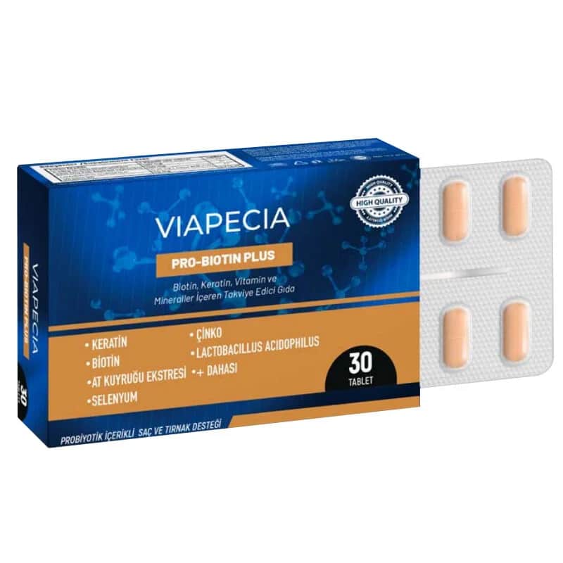 Viapecia مكمل غذائي فيابيسيا برو بيوتين بلس 30 قرصًا