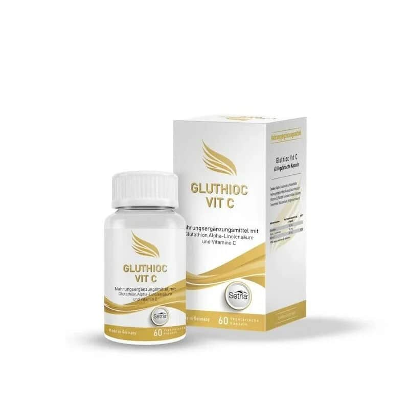 مكمل غلوتيوك فيتامين سي 60 كبسولة من بيست فارما Best Pharma