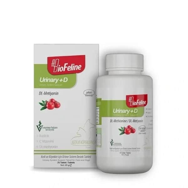 Biofeline أقراص بيوفيلين لدعم المسالك البولية للقطط والكلاب 75 قرصًا