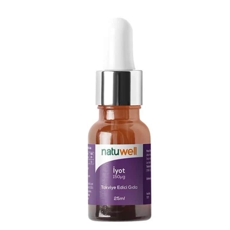Natuwell قطرات اليود من ناتويل 25 مل