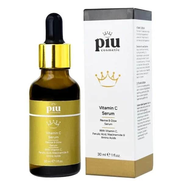 Piu Cosmetic سيروم تفتيح البشرة بفيتامين سي من بيو كوزماتيك 30 مل
