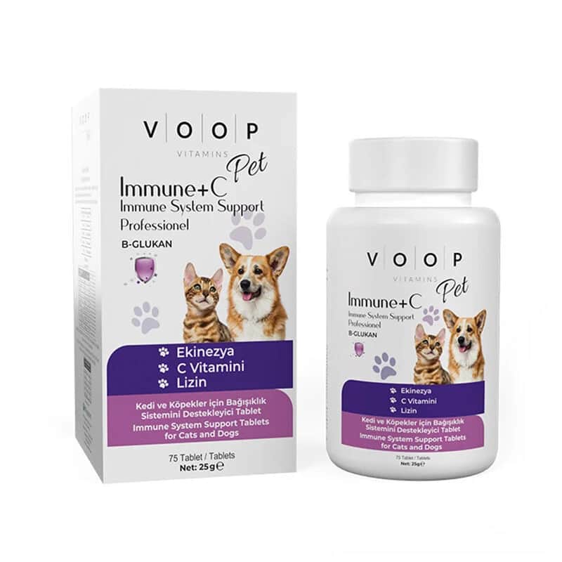 Voop أقراص فووب لدعم المناعة للقطط والكلاب 75 قرصًا
