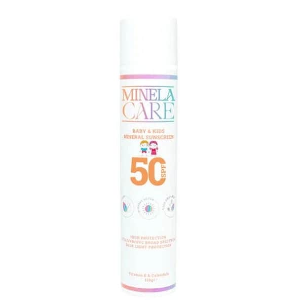 Minela Care كريم مينيلا كير للوقاية من الشمس للأطفال بعامل حماية 50، 110 غرام