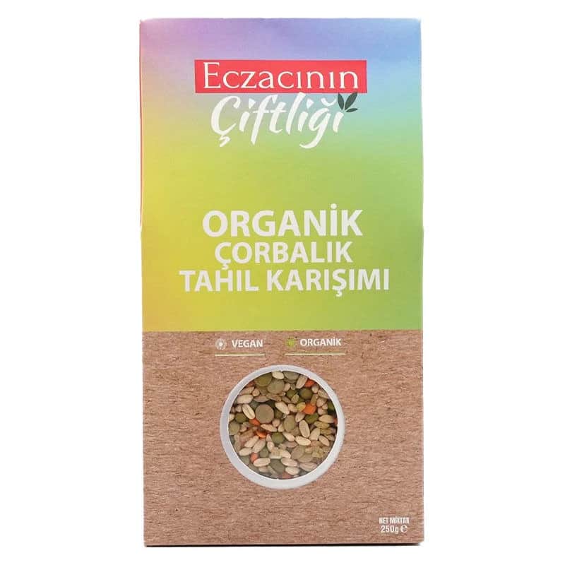 خليط حبوب حساء عضوي 250 جرام من مزرعة الصيدلي Eczacının Çiftliği
