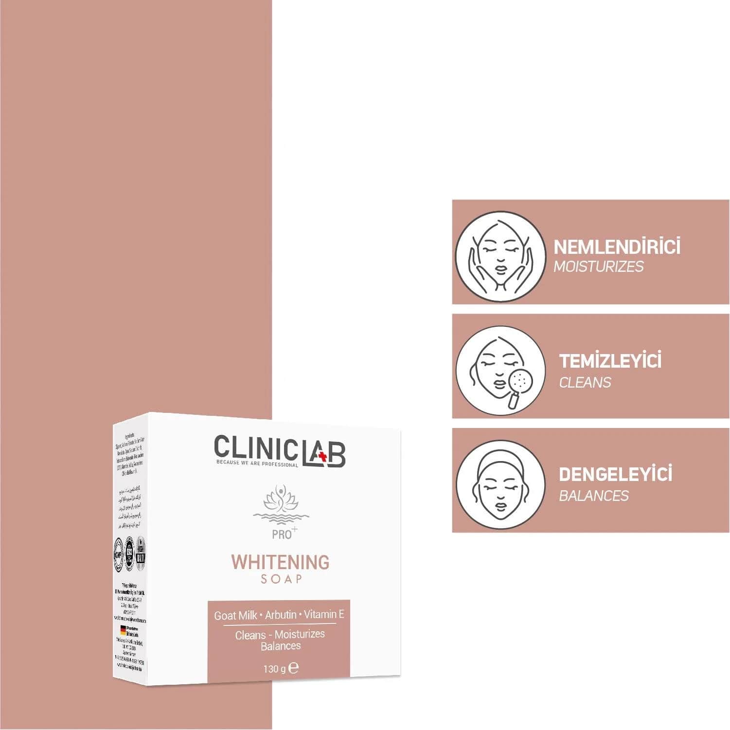 صابون تبييض 130 جرام من كلينيك لاب ClinicLab