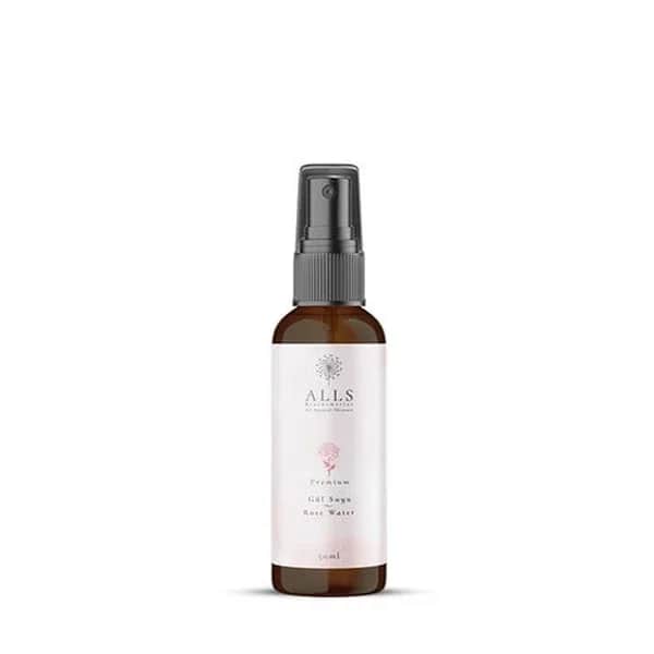 Alls Biocosmetics رذاذ مرطب من ألز بيوكوزميتكس، ماء الورد الطبيعي 100% 50 مل