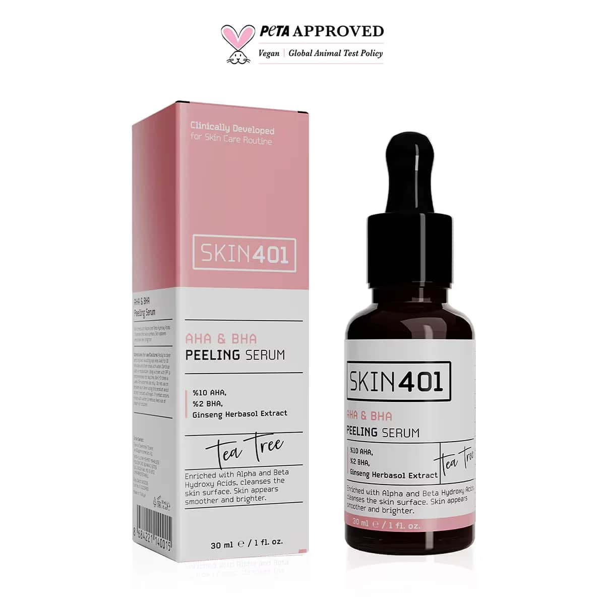سيروم تقشير AHA وBHA 30 مل من سكين 401 Skin401