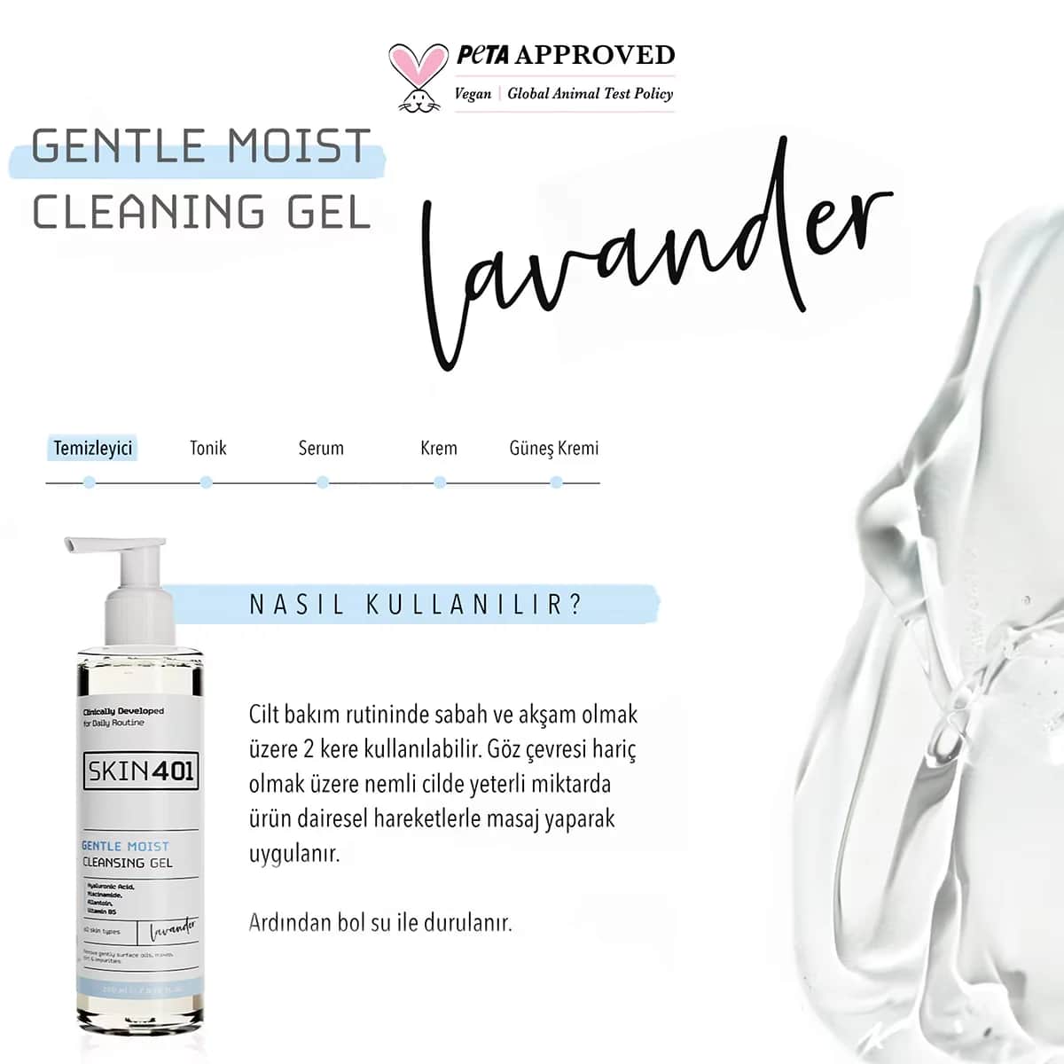 Skin401 gentle Moist Cleansing Gel 200 ml