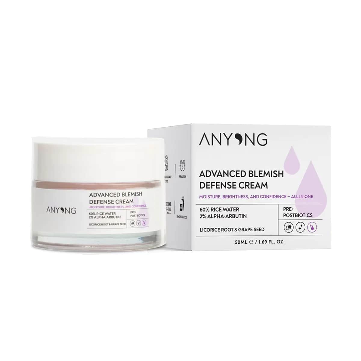 Anyong كريم أنيونج المرطب المتطور لعلاج عيوب البشرة 50 مل