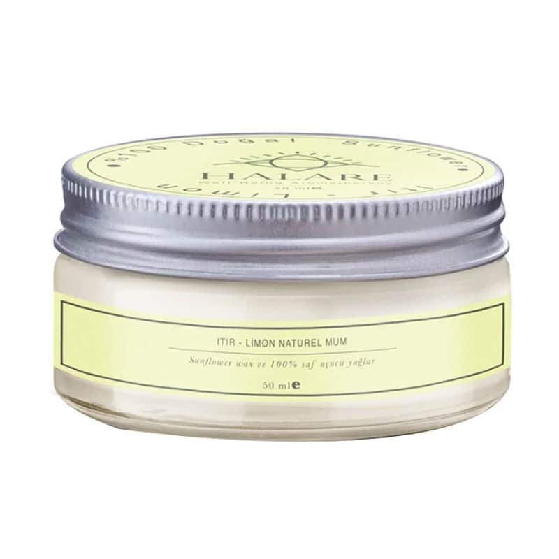 Halare Aromatherapy شمعة هالاري العطرية برائحة الزعتر والليمون 50 مل نعيم معطر