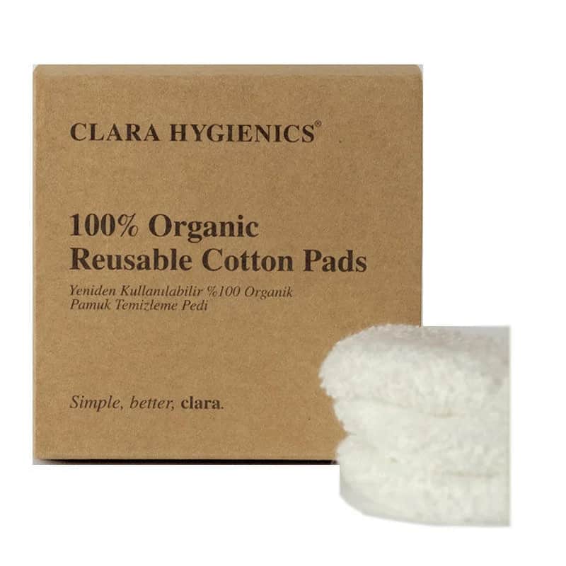 وسادة إزالة المكياج القابلة لإعادة الاستخدام 3 قطع من كلارا هايجينكس Clara Hygienics
