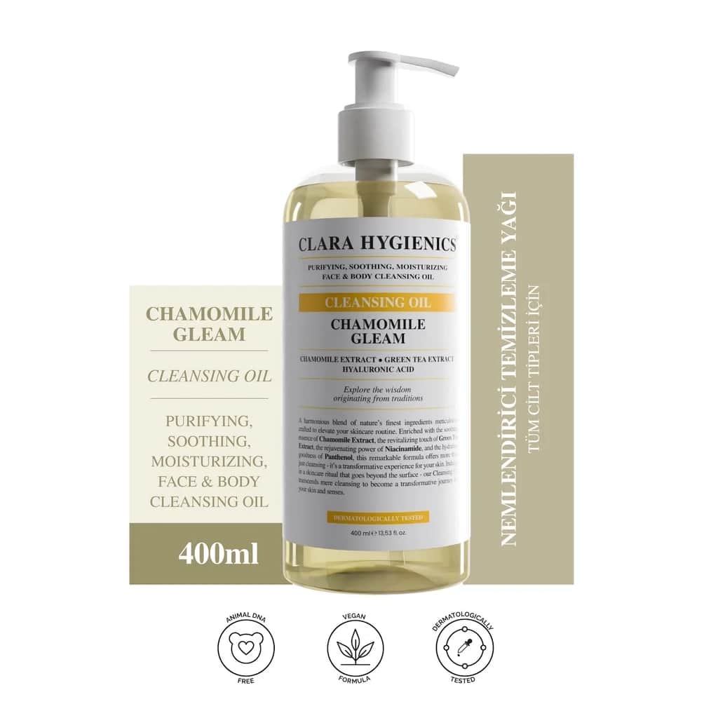 زيت تنظيف البشرة بلمسة البابونج 400 مل من كلارا هايجينكس Clara Hygienics