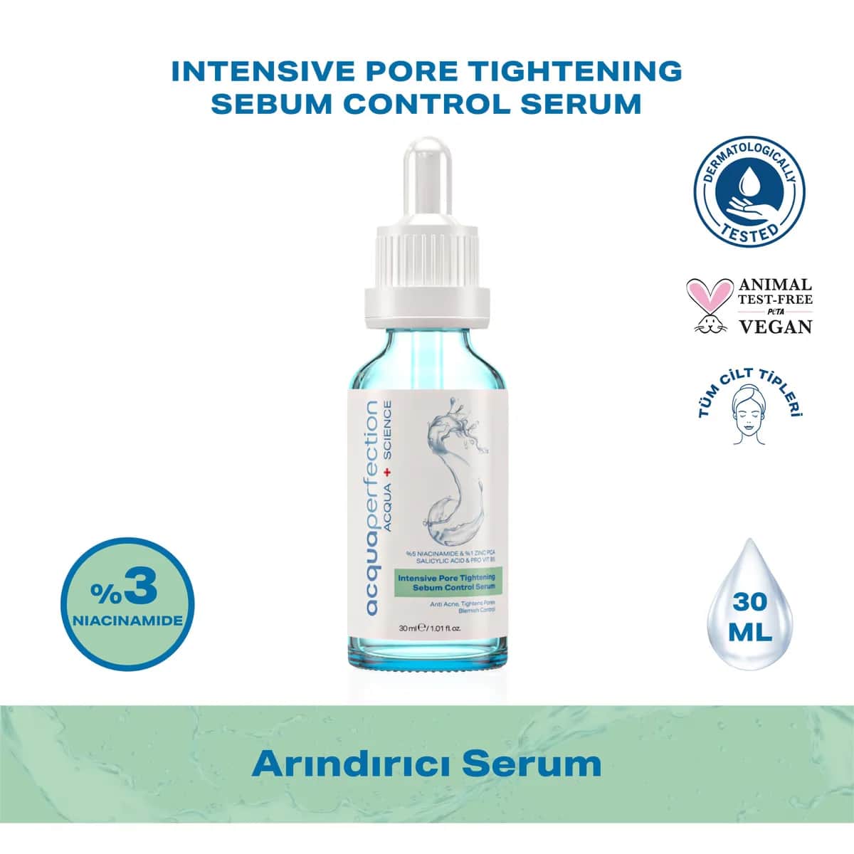 Acqua Perfection سيروم أكوا بيرفيكشن هيالورونيك المضاد للرؤوس السوداء 30 مل