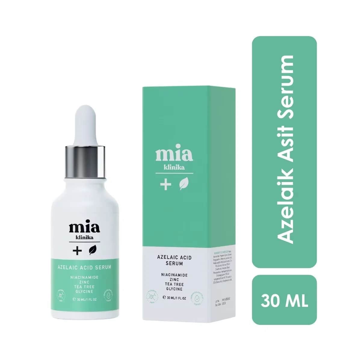 Mia Klinika ميا كلينيكا مصل حمض الأزيليك للقضاء على البشرة غير المنتظمة والرؤوس السوداء، 30 مل