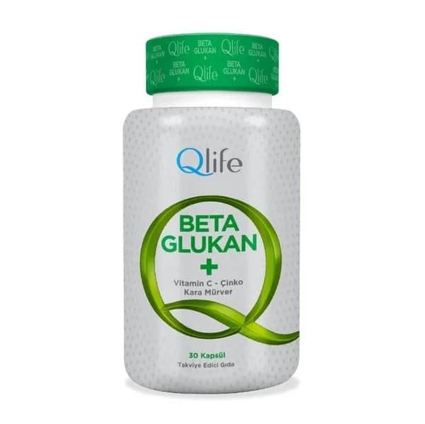 مكمل بيتا غلوكان 30 كبسولة من كيو لايف Qlife