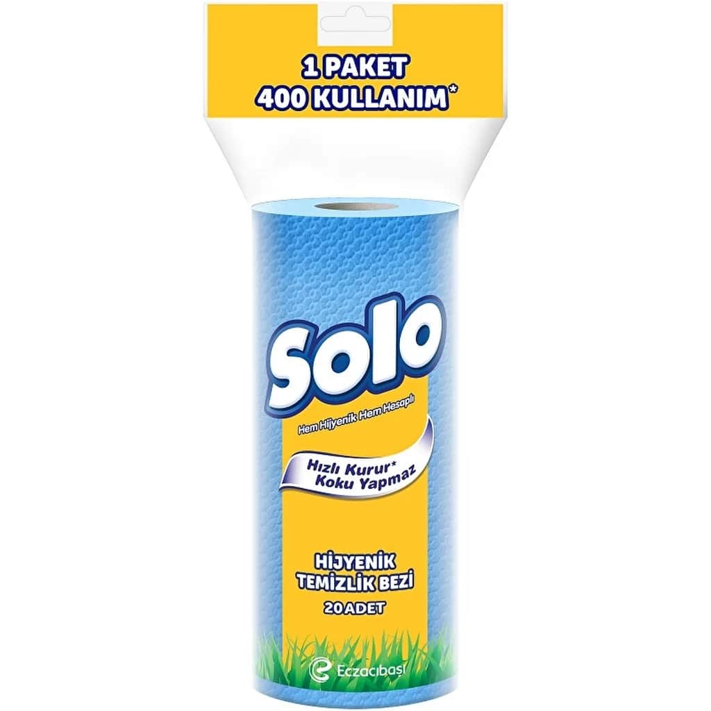 Solo قطعة قماش تنظيف صحية سولو (400 استخدام)