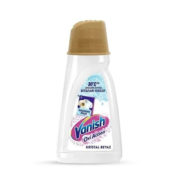 Vanish فانيش أوكسي أكشن متعدد القوة كريستال وايت سائل منظف مزيل للبقع للملابس البيضاء 1000 مل