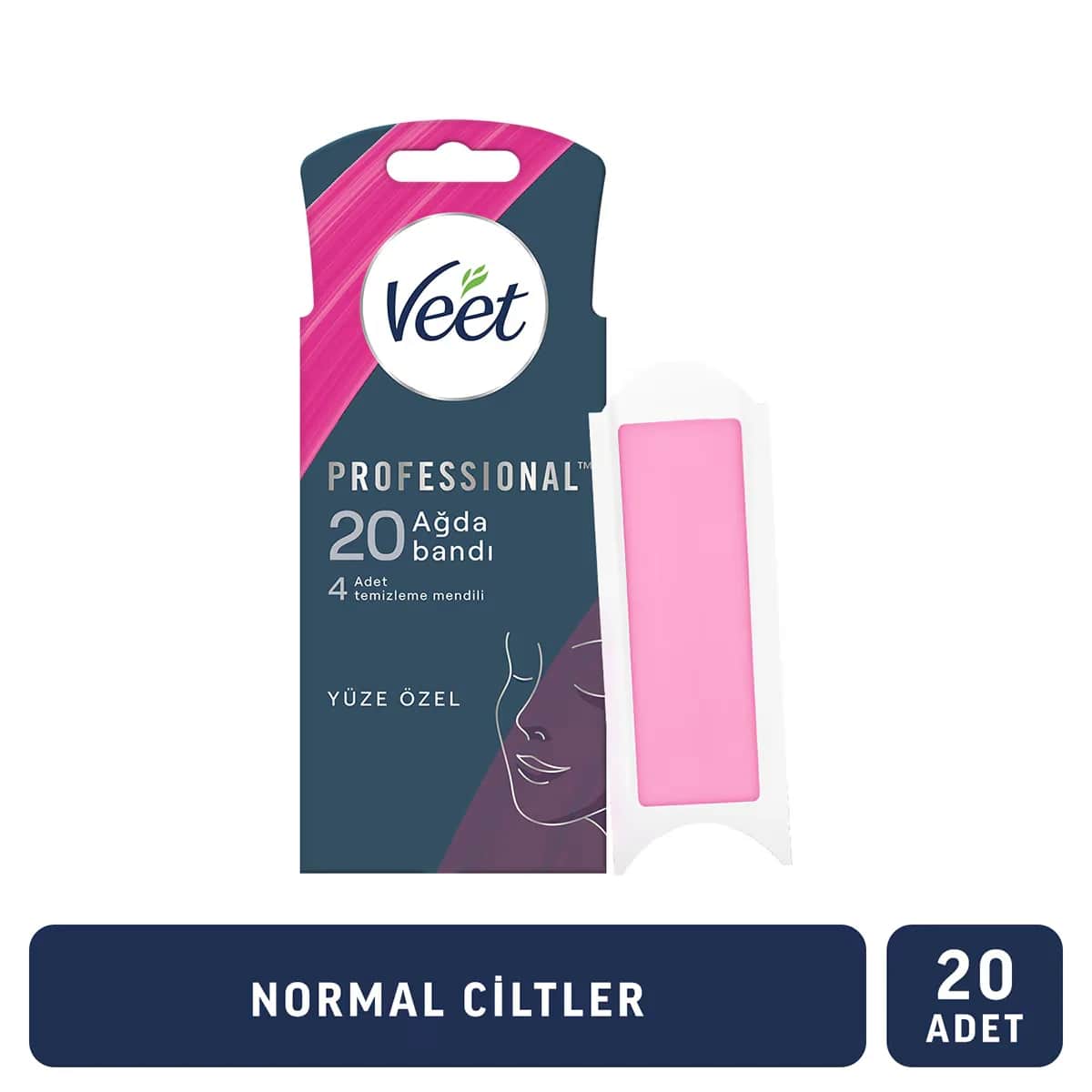 Veet شرائح شمع فيت للوجه 20 قطعة 1
