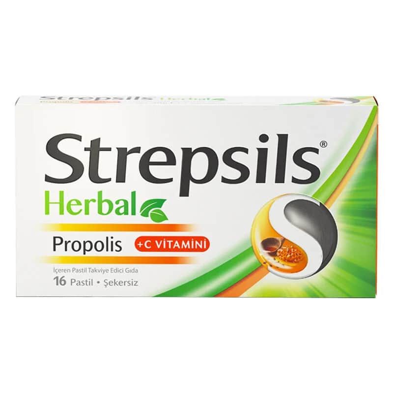 Strepsils ุณุชุฑุจุณูุฒ ููุฑุจุงู ุจุฑูุจูููุณ + ููุชุงู
ูู ุณูุ ุบุฐุงุก ู
ูู
ูุ 16 ูุฑุต ุงุณุชุญูุงุจ