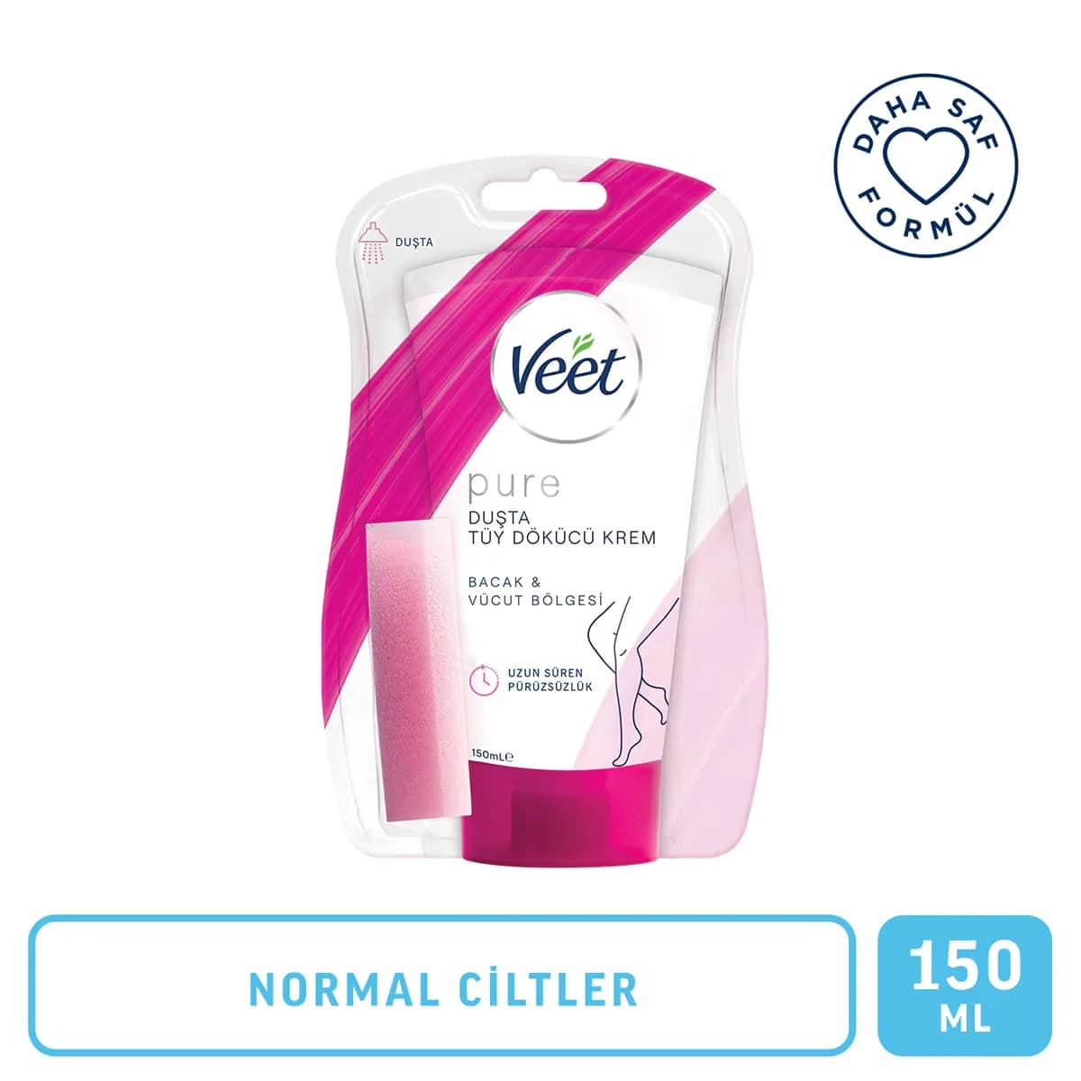 Veet كريم فيت بيور لإزالة الشعر أثناء الاستحمام للبشرة العادية 150 مل