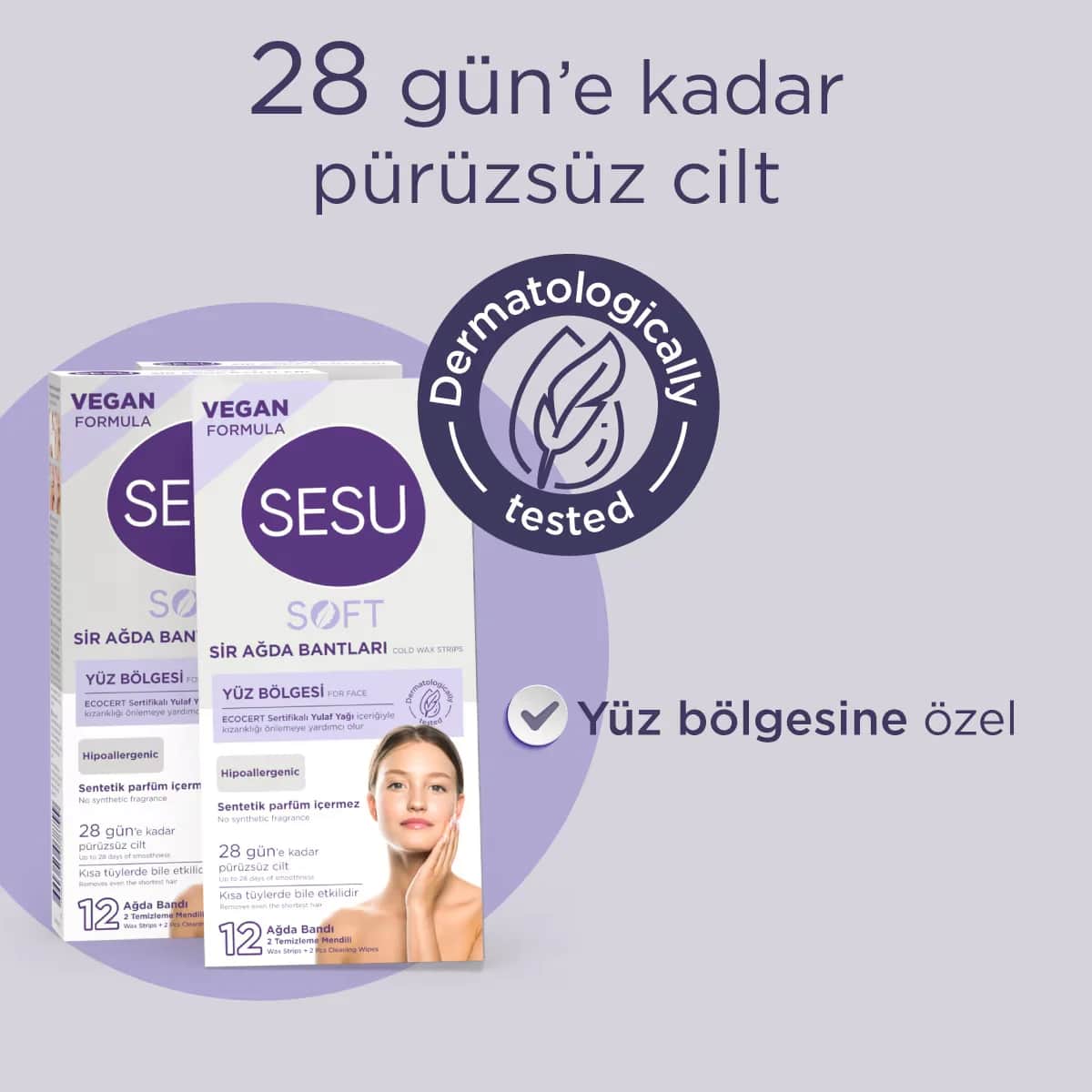 Sesu شرائح شمع الوجه الناعمة من سيسو، 12 قطعة