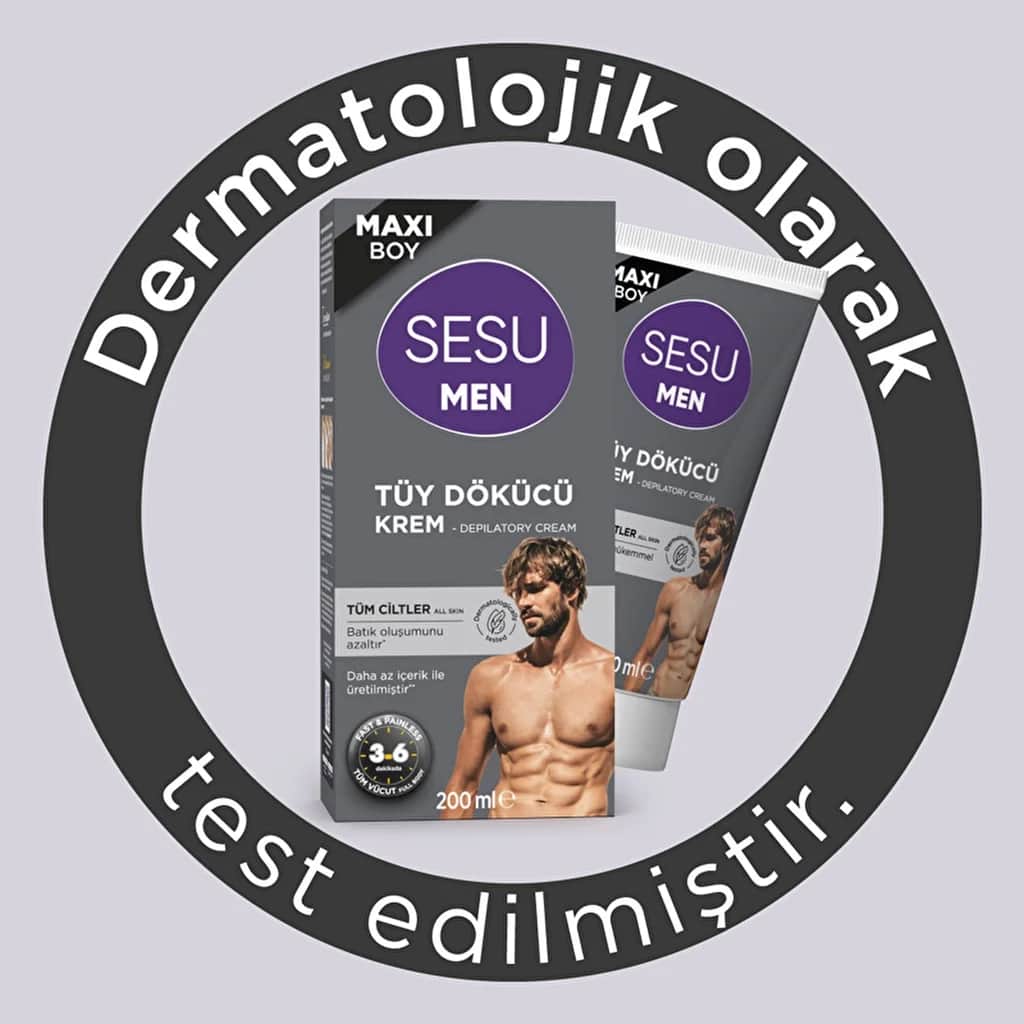 Sesu كريم إزالة الشعر للرجال من سيسو لجميع أنواع البشرة 200 مل
